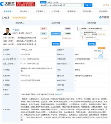 美的在上海新成立兩家公司,經(jīng)營(yíng)范圍均含智能機(jī)器人研發(fā)